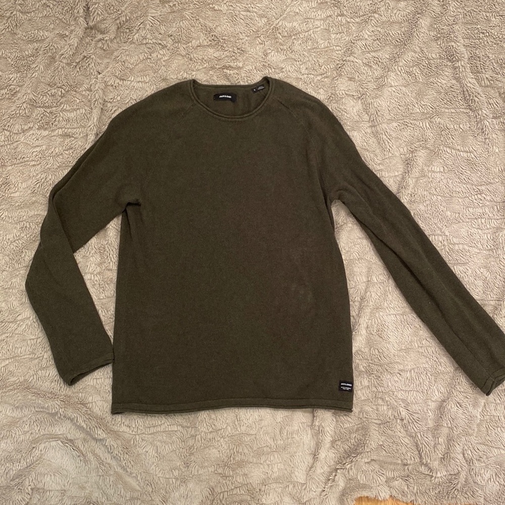 Waffle knight olive green long sleeve